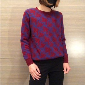 Merona red and blue patterned sweater.